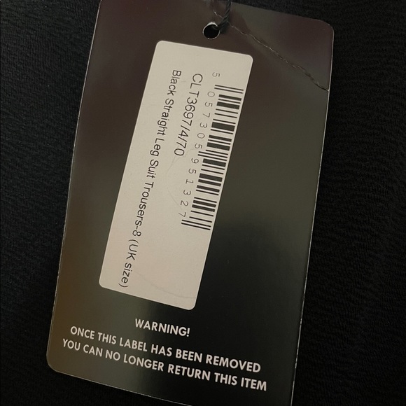 Pretty Little Thing Flared Black Pants - Picture 3 of 3